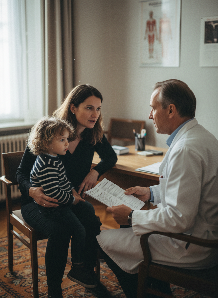 Английский у врача — визит с ребёнком за границей
